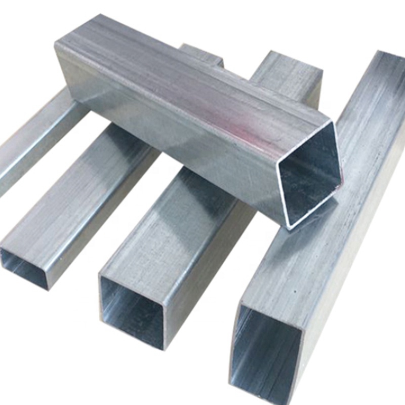 High Quality Square Tubing Galvanized Steel Pipe Iron Rectangular Tube Price 